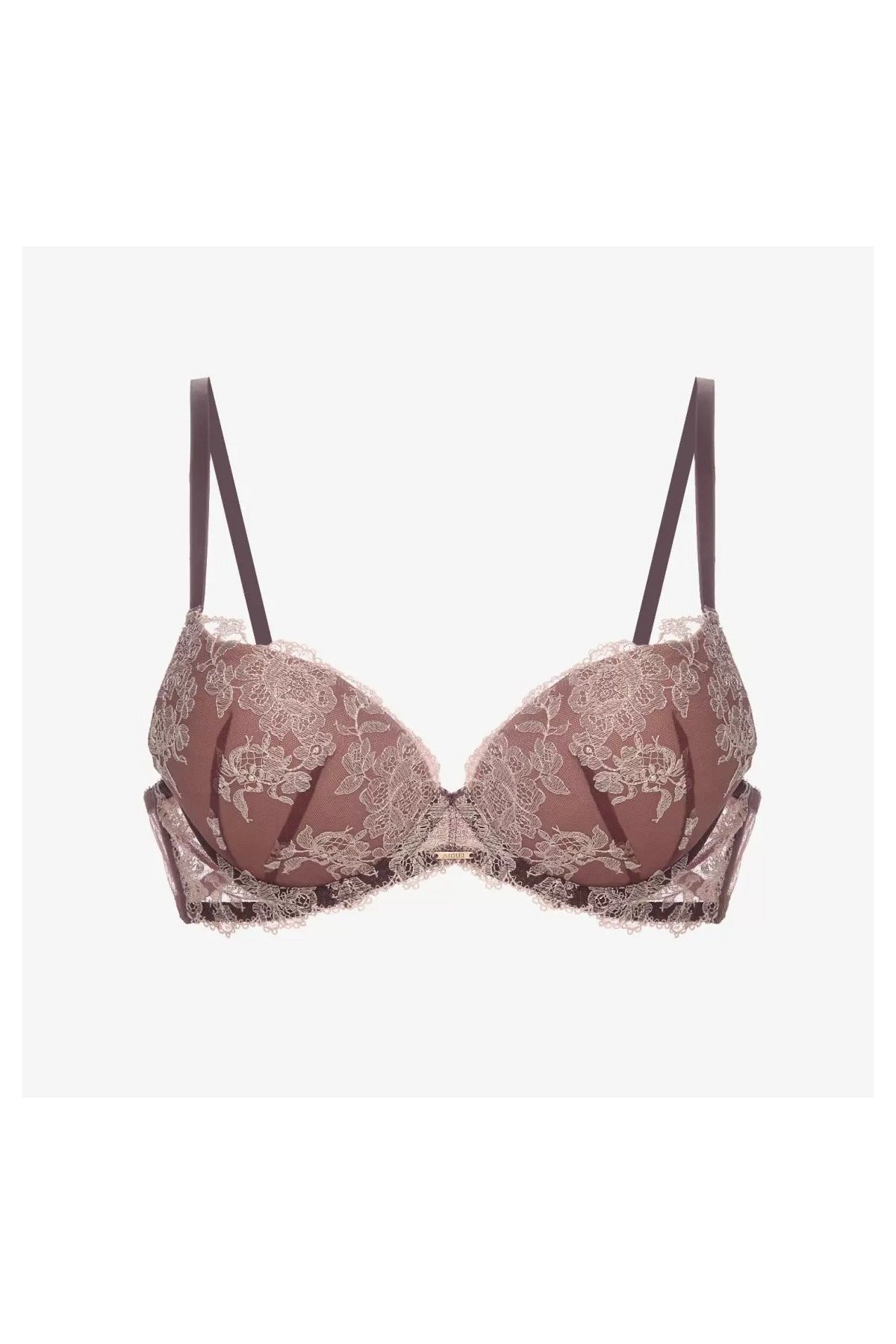 Кружевной бюстгальтер пуш-ап Плейзо БП62 mocha