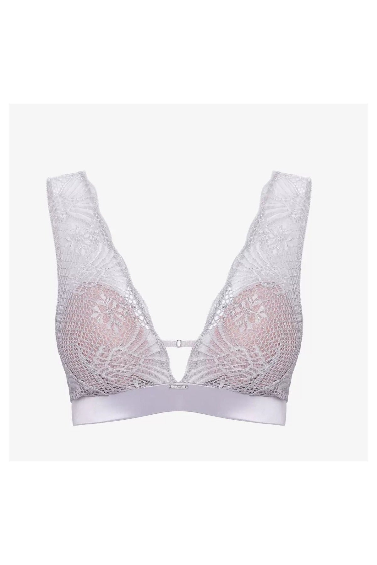 Кружевной бюстгальтер без косточек Пралине БМ68 ice gray