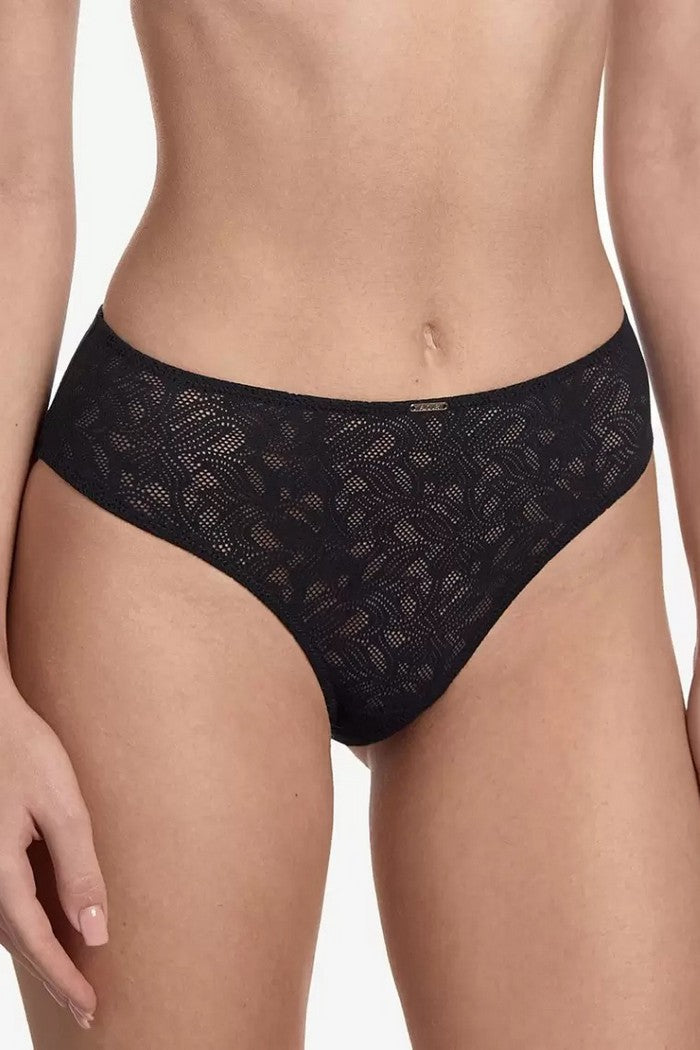 Кружевные трусики слип Рефлекшн Т7 black