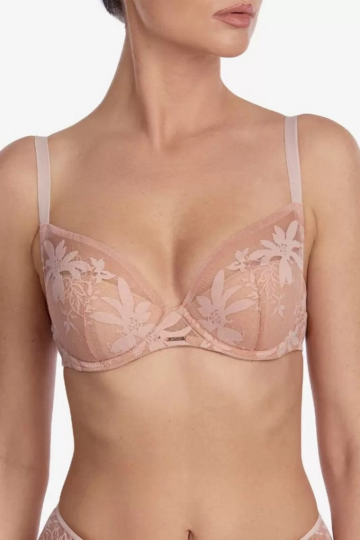 Напівдубльований бюстгальтер із мережива Савой БП110 powder