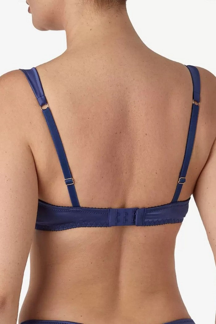 Бюстгальтер пуш-ап с вышивкой Селестил БП68 indigo