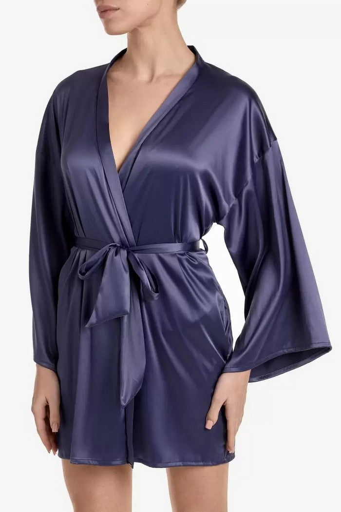 Халат из атласа Селестил КМН2 indigo