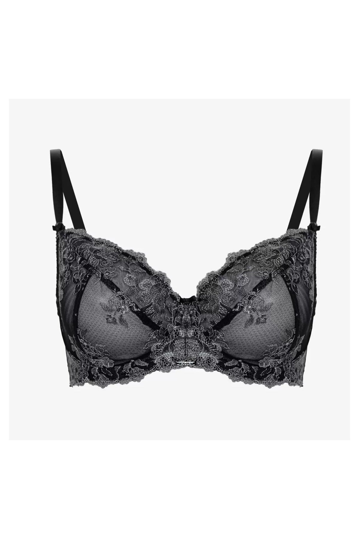 Бюстгальтер с мягкими чашками Сенсуель БМ183 black/gray