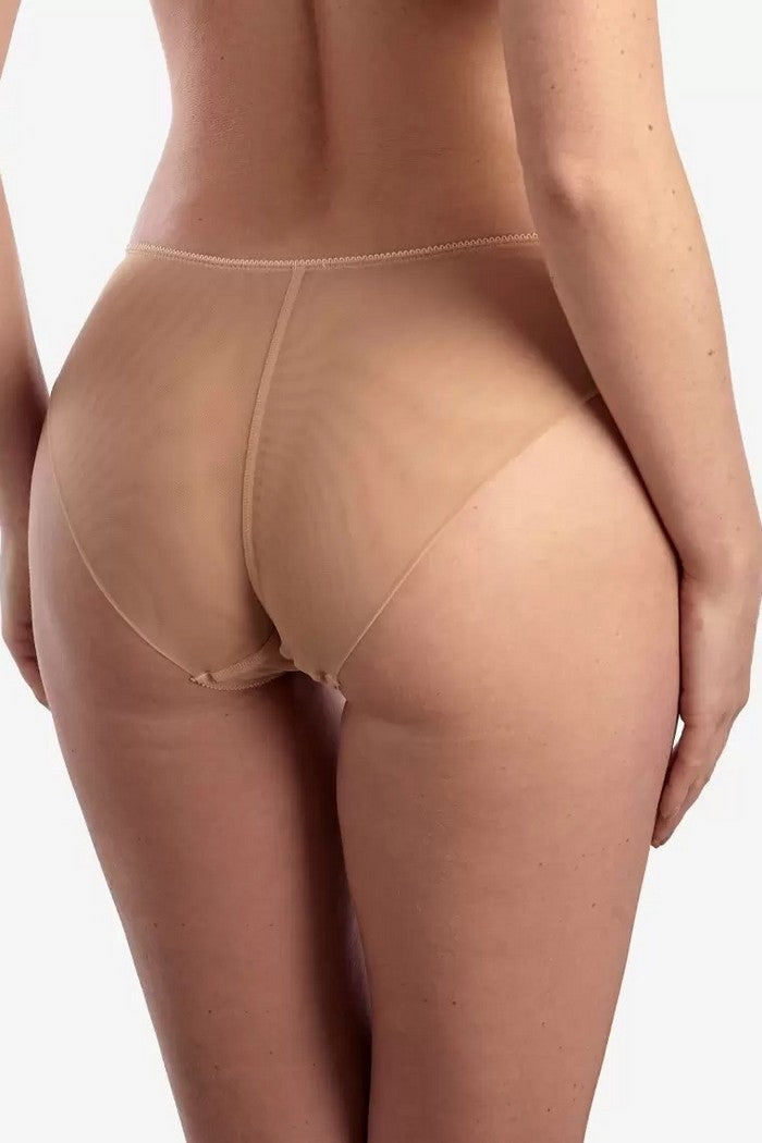 Трусики слип с кружевом Тирамису Т52 beige/vanilla