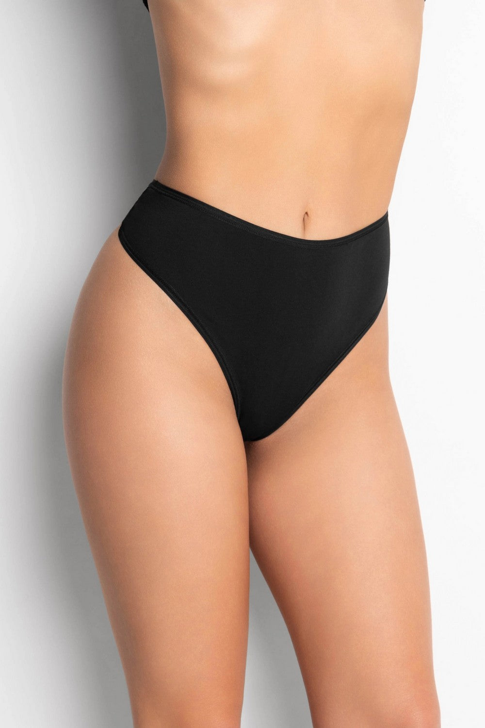 Трусики бразилиана из хлопка 2001-32 black