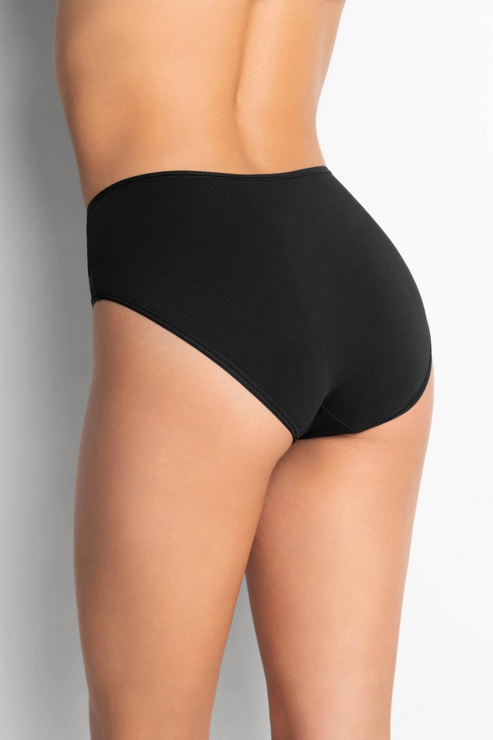 Трусики слип с кружевом 2001-34 black