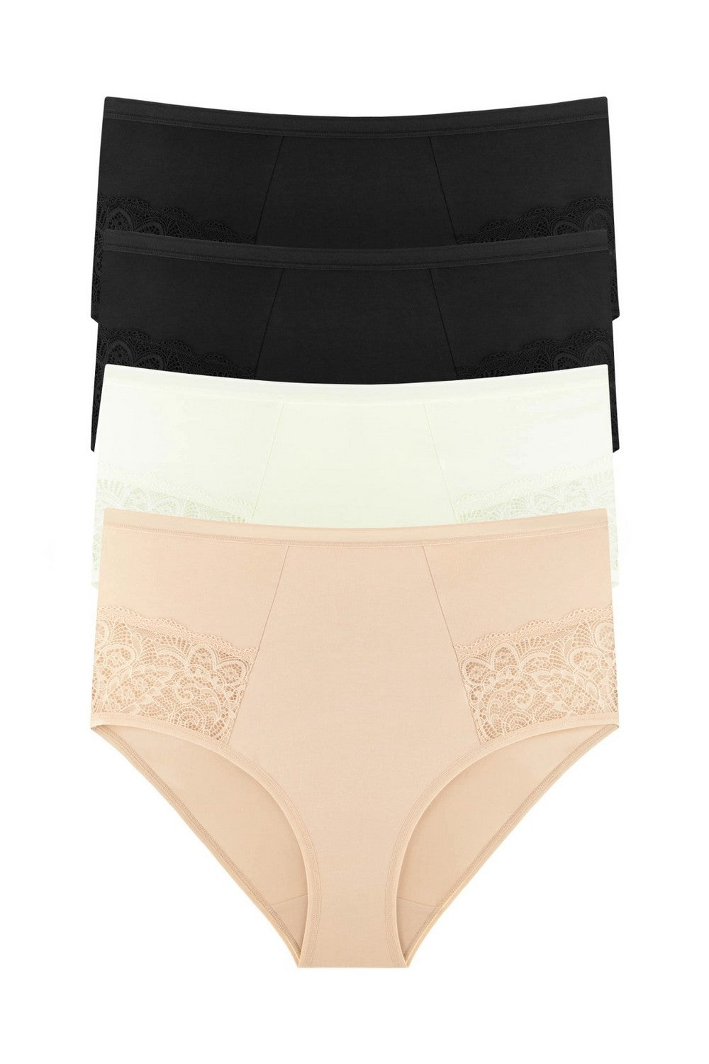 Высокие трусики слип 2001-35 (4 шт.) 01/01/03/04