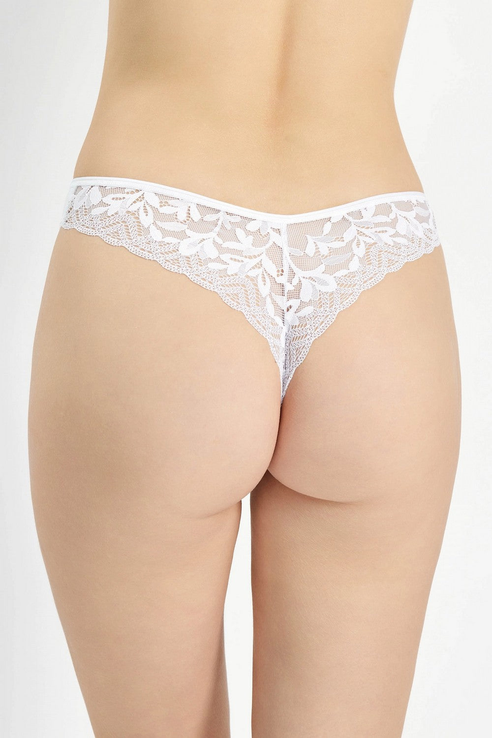 Трусики стринг с кружевом 2004-20 white