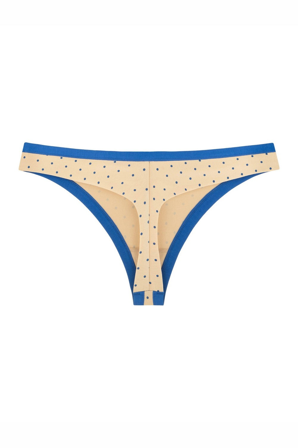 Трусики стринг в горошек 2202-12/31/04 bright blue