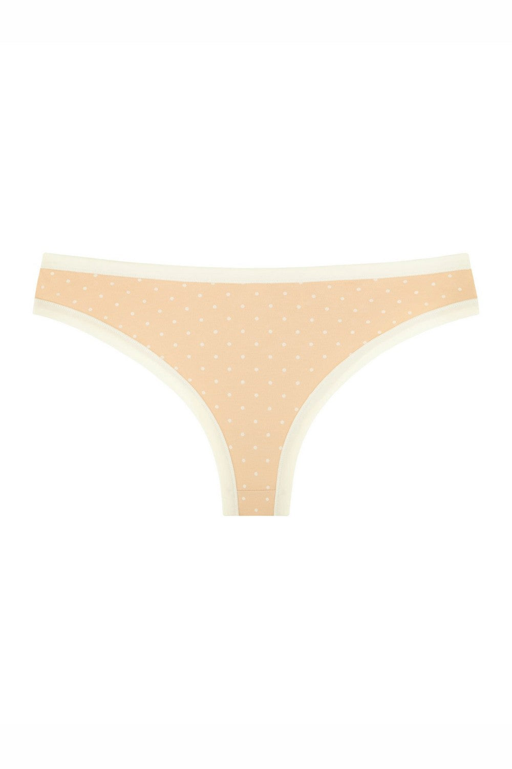 Трусики бразилиана в горошек 2202-20 04/03 beige