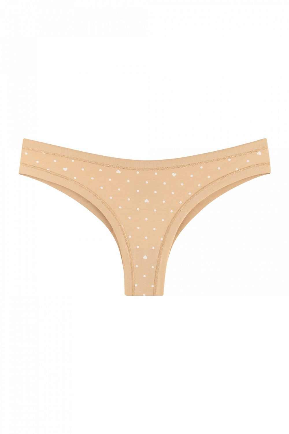 Трусики бразилиана с принтом 2202-20/275 beige