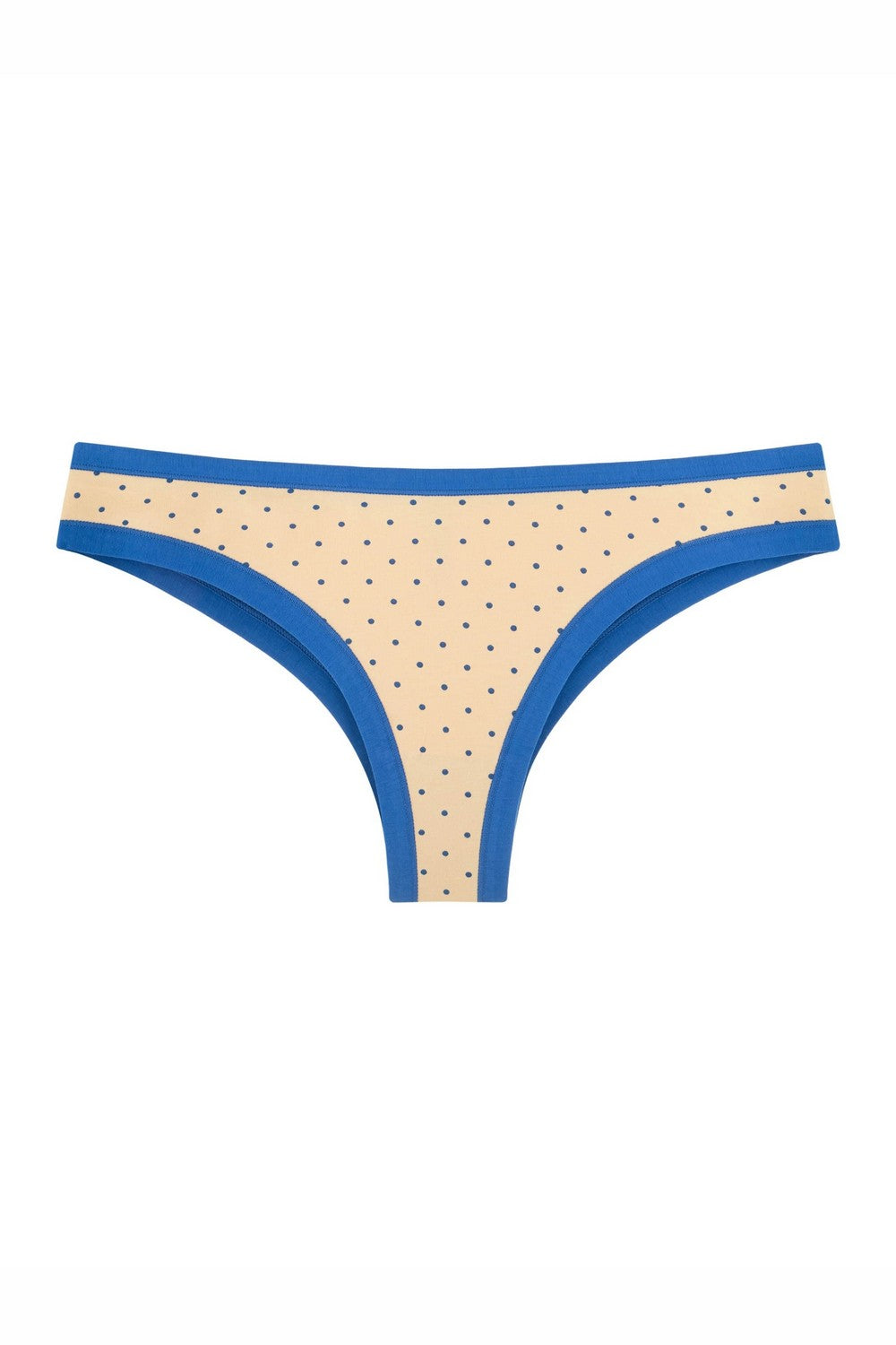 Трусики бразилиана в горошек 2202-20 31/04 bright blue