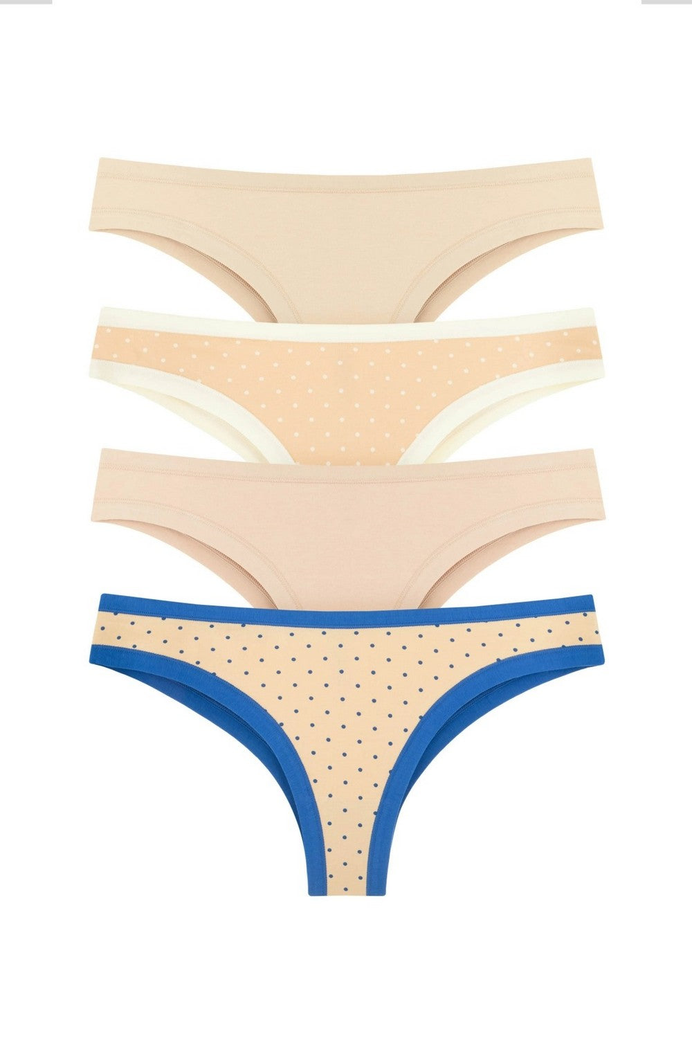 Трусики бразилиана из хлопка 2202-20 (4 шт.) 04/04/03/05/31/04