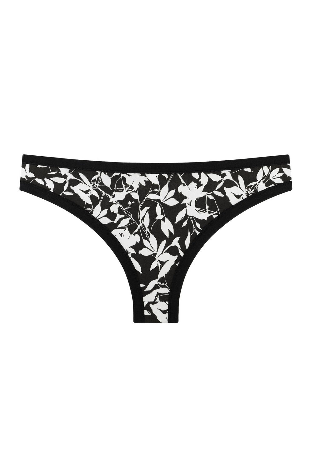 Трусики бразиліана з принтом 2202-20/996 black/white