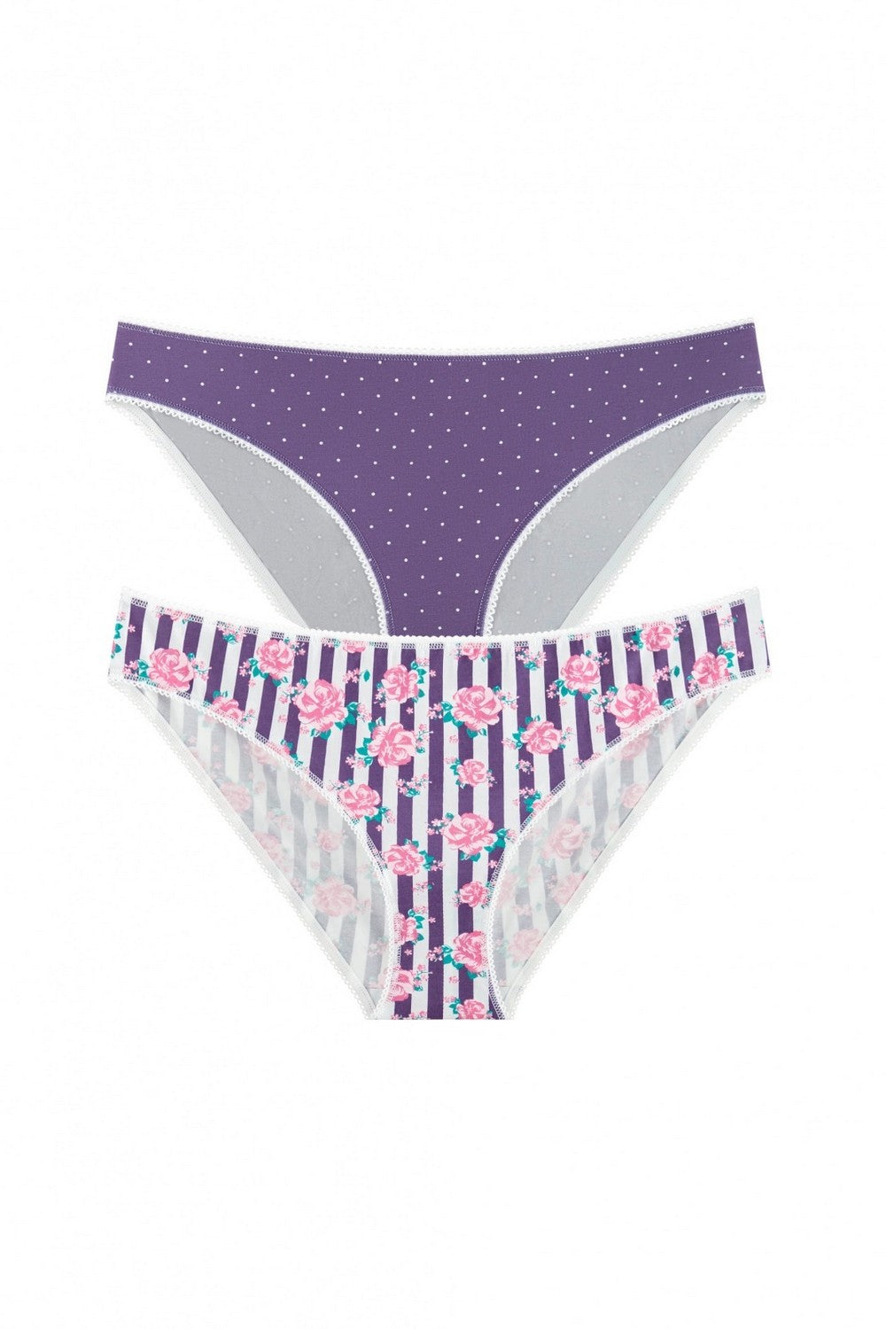 Трусики слип из хлопка 2209-30 (2 шт.) 697/699