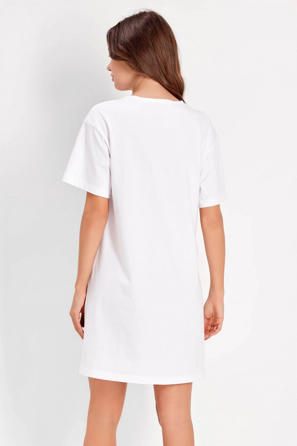 Хлопковая сорочка с принтом 6070MV