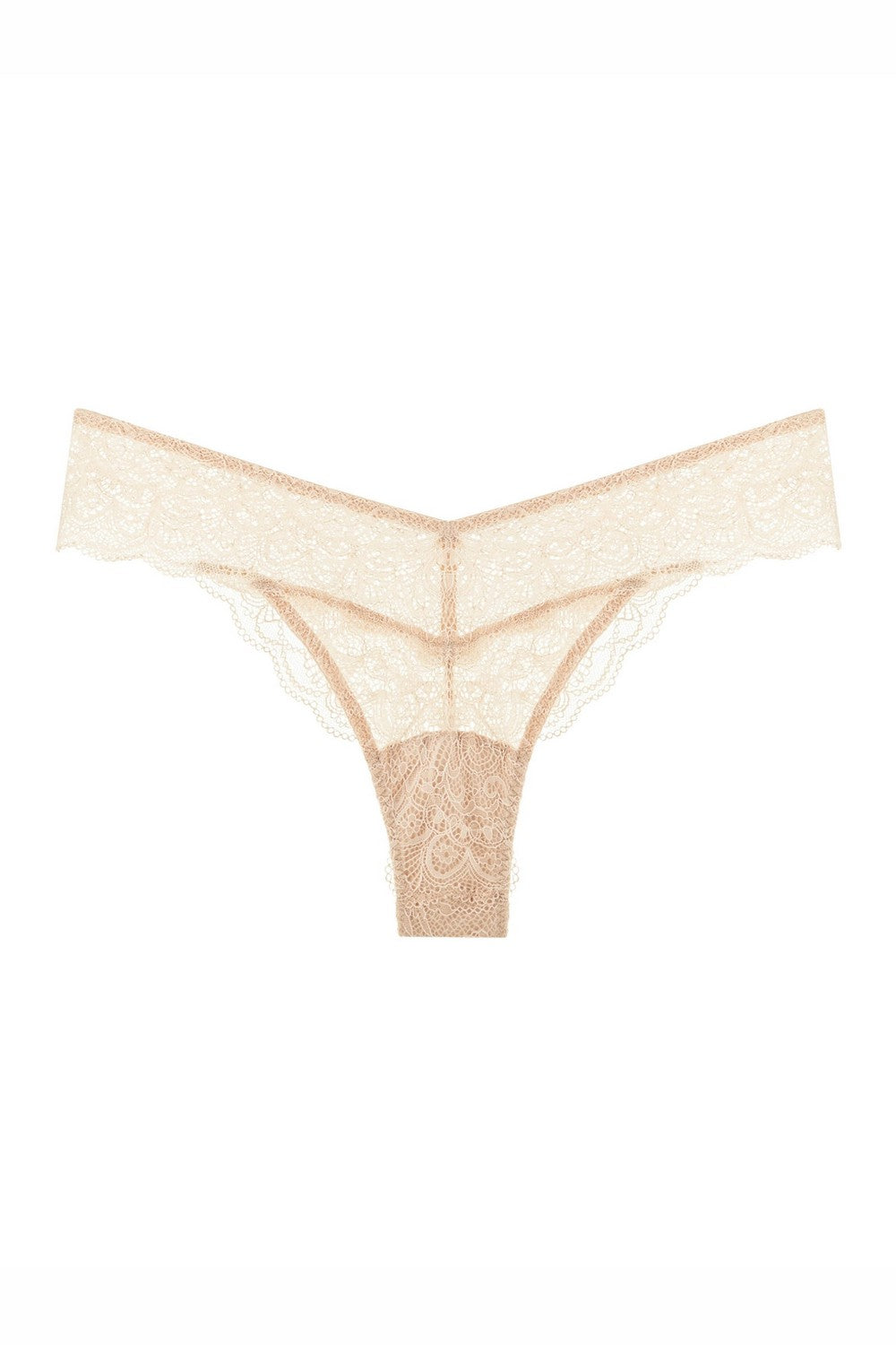 Трусики бразилиана из кружева 7001-21 beige