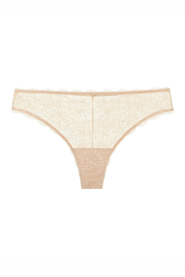 Трусики бразилиана из кружева 7001-22 beige