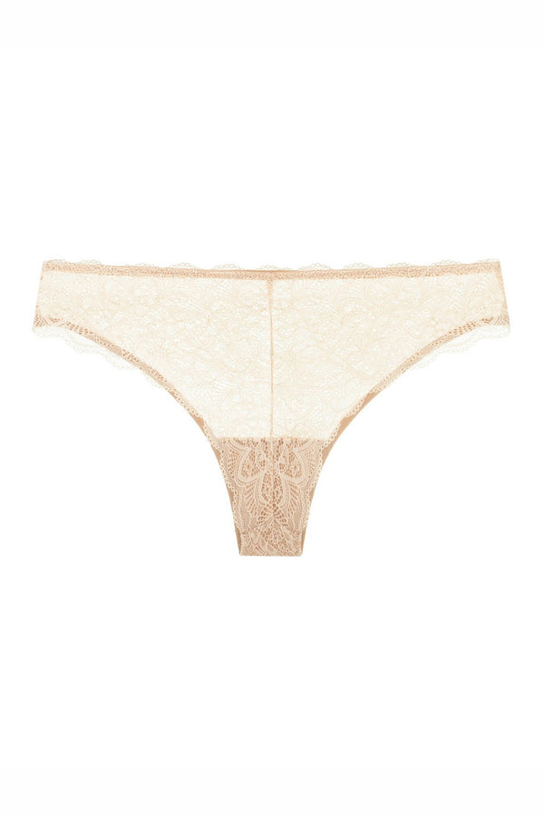 Трусики бразилиана из кружева 7001-22 beige