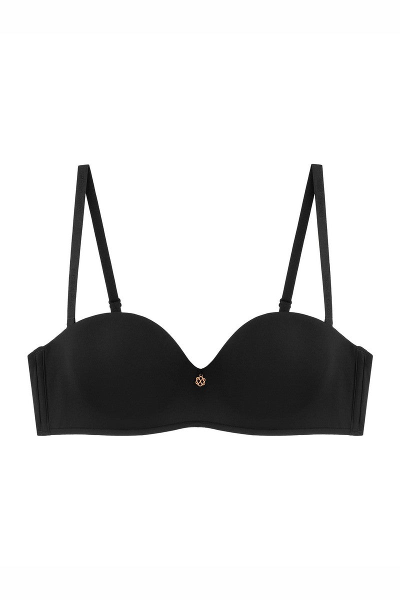 Бюстгальтер балконет с push-up 7005-004-black