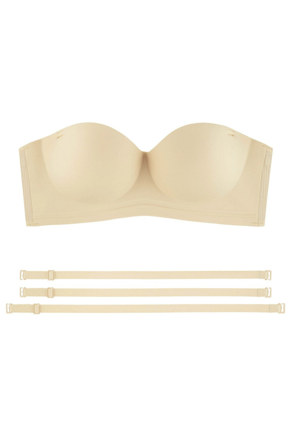 Бесшовный бюстгальтер пуш-ап из микрофибры 7030-030 beige