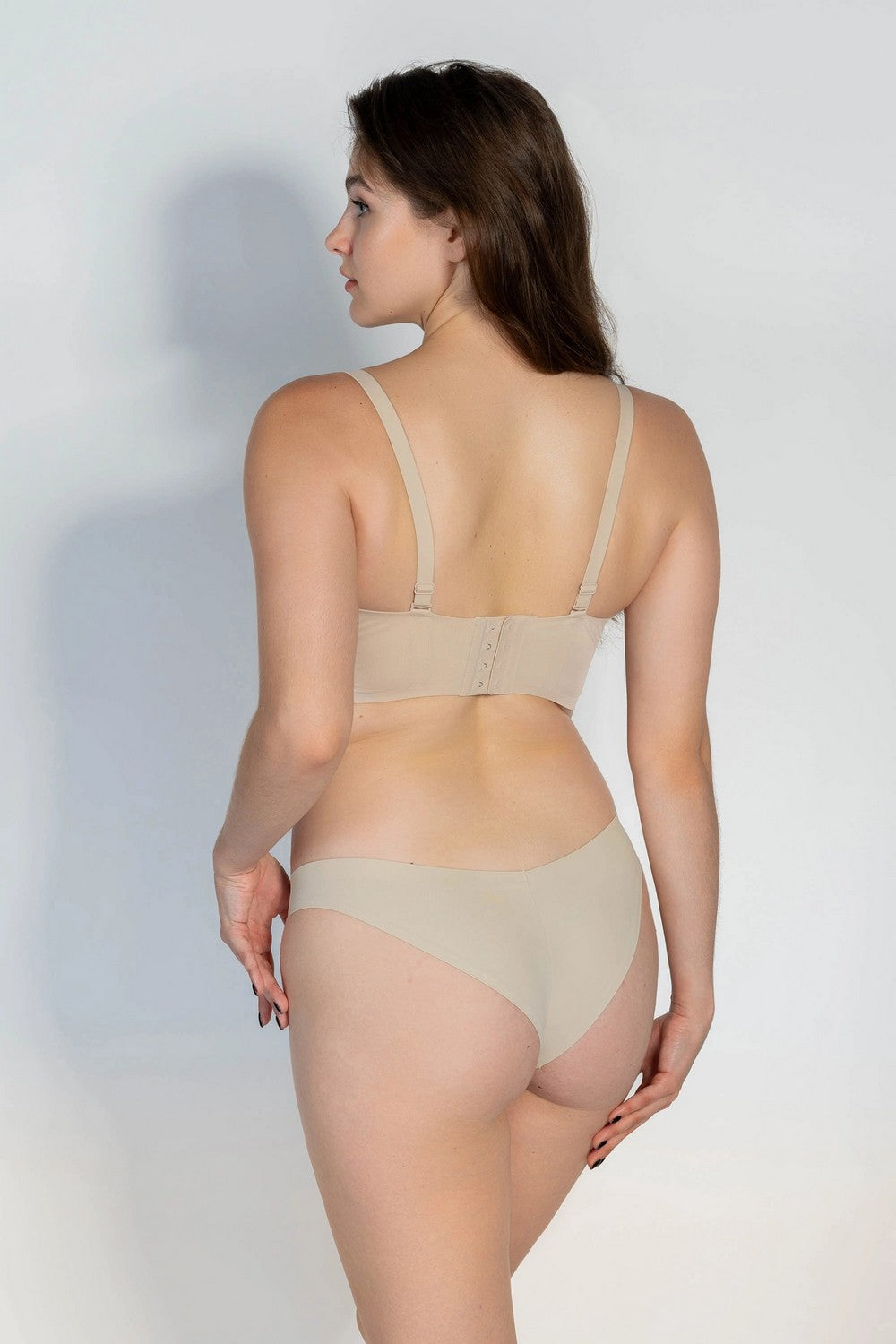 Безшовний бюстгальтер балконет 7030-036 beige