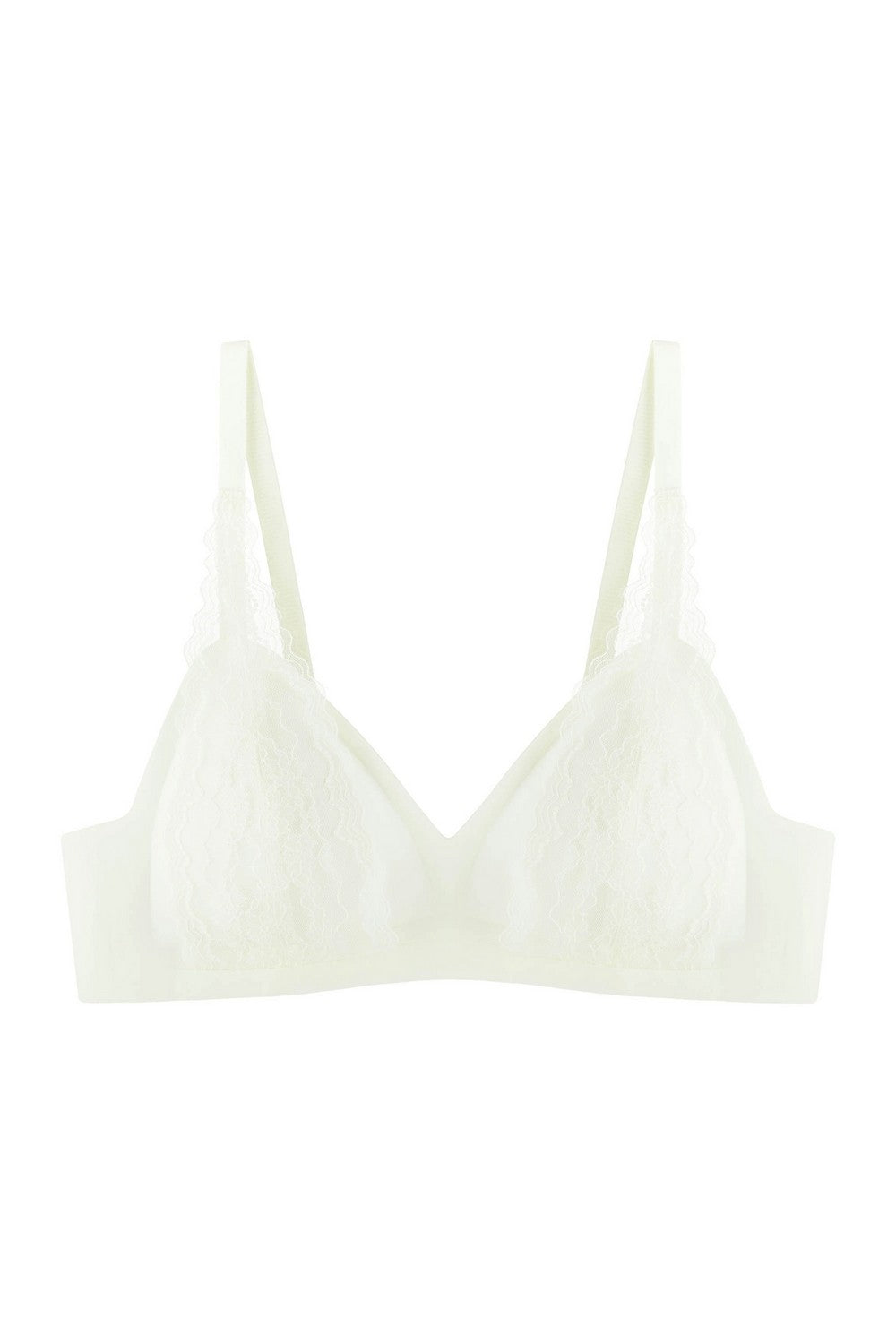 Бесшовный бралет с кружевом 7091-074 champagne