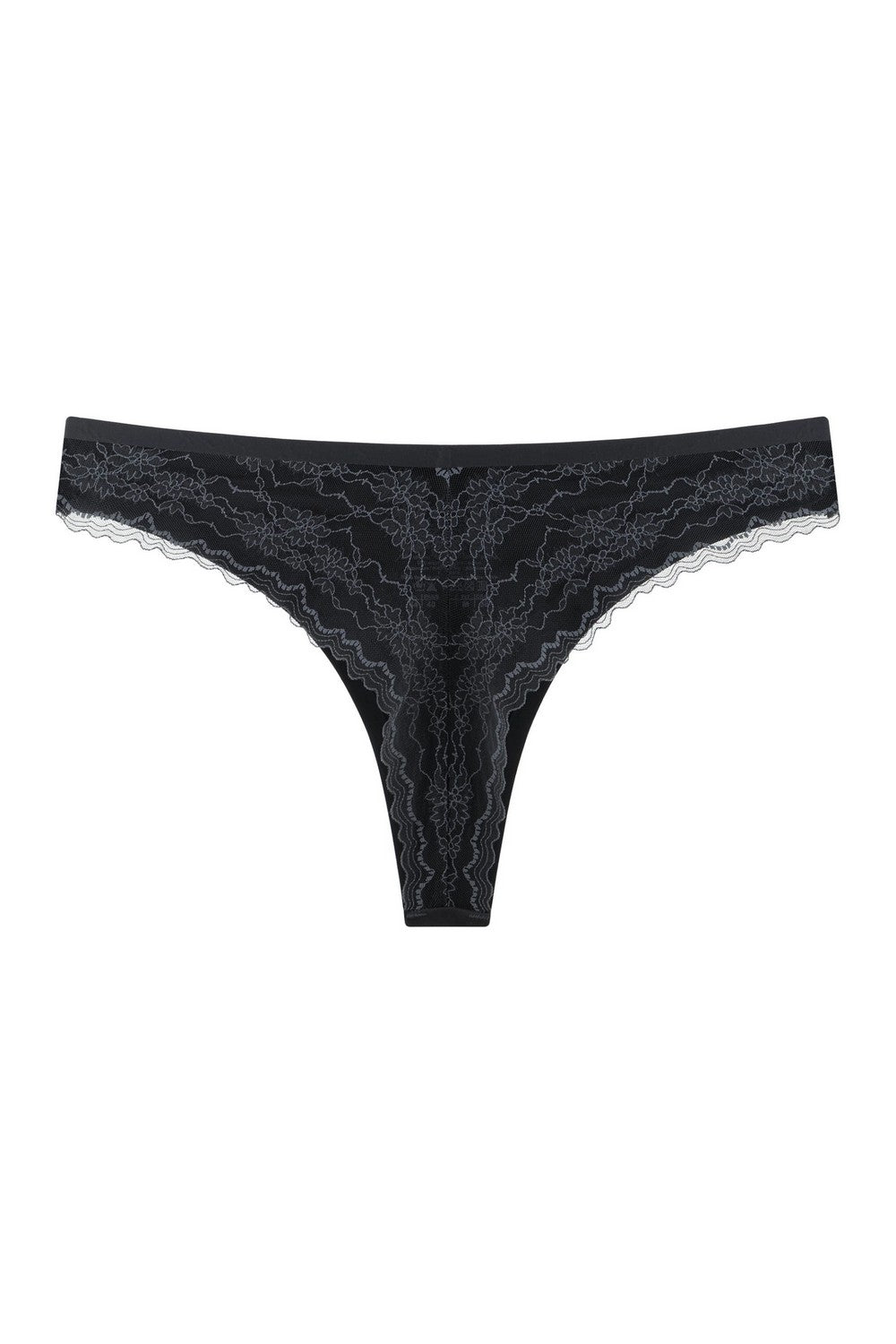 Трусики бразиліана з мережива 7091-23 dark gray