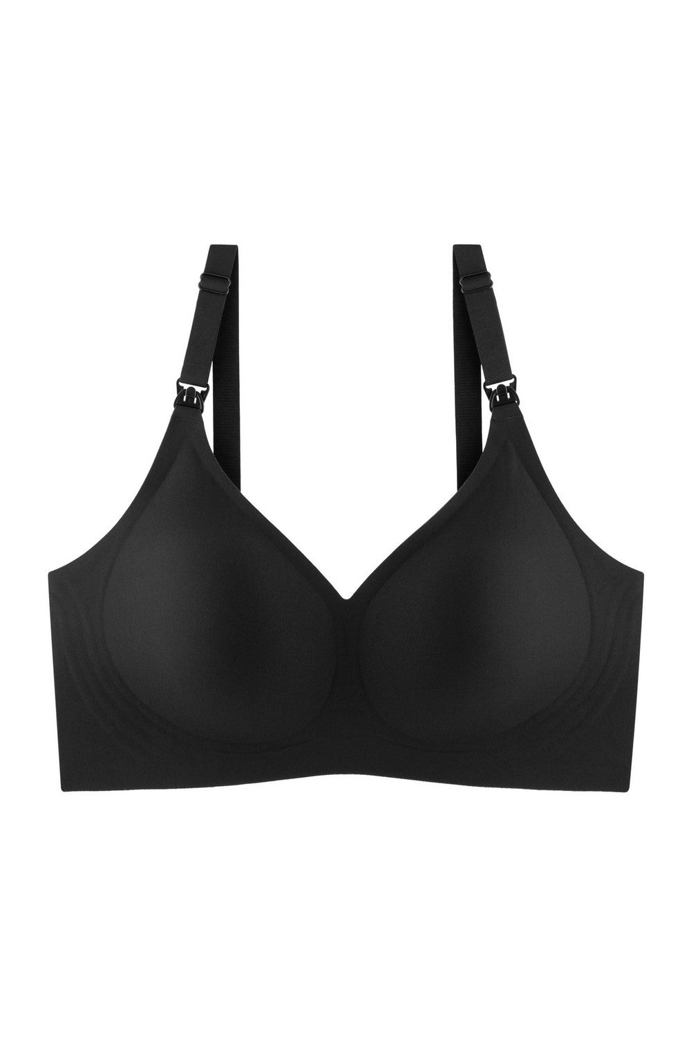 Гладкий бюстгальтер для кормления 7092-076 black