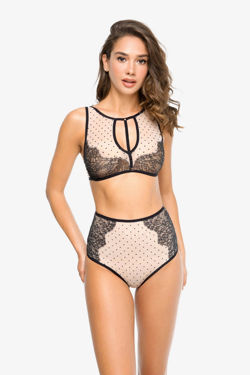 Холтер-бра из микросетки 8167-049 beige