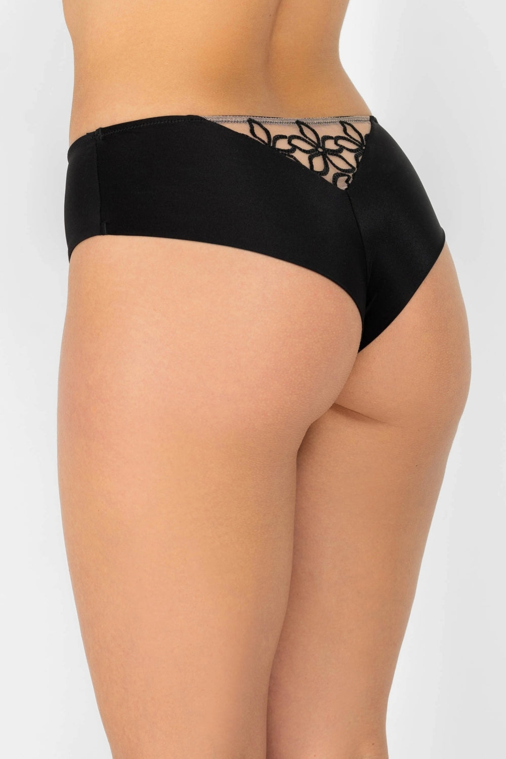 Трусики бразилиана из микрофибры 8181-24 black