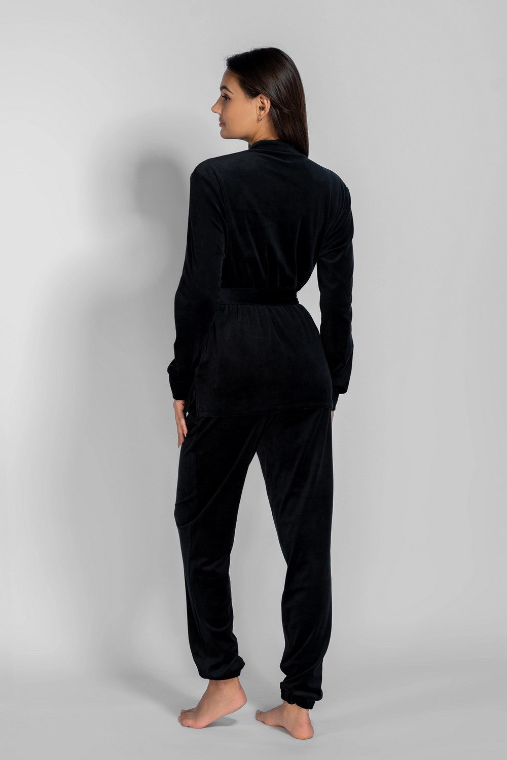 Домашній комплект з велюру 8183-6218-8 black