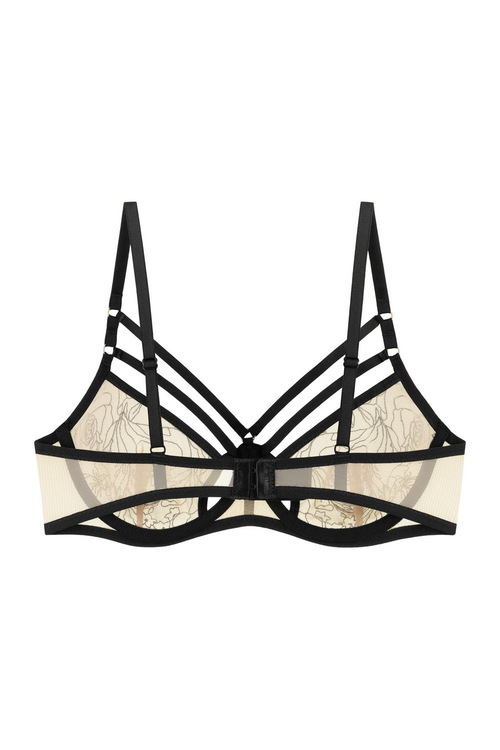 Мягкий бюстгальтер из микросетки 8184-057 black