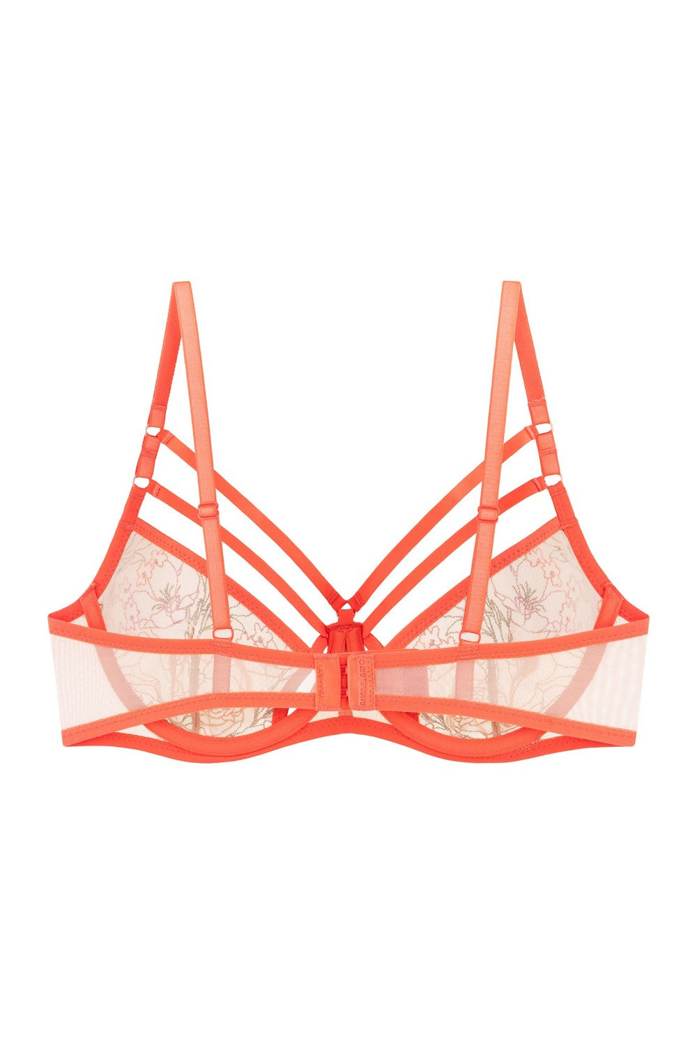 Мягкий бюстгальтер из микросетки 8184-057 coral