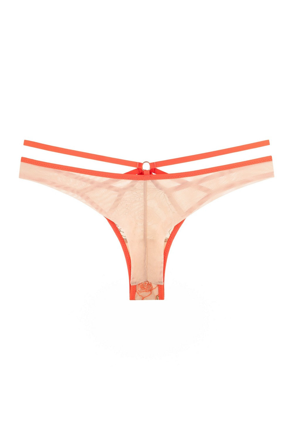 Трусики бразиліана з мікросітки 8184-21 coral