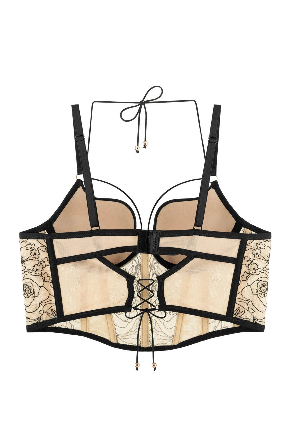 Корсетный бюстье с пуш-ап 8184-502 black