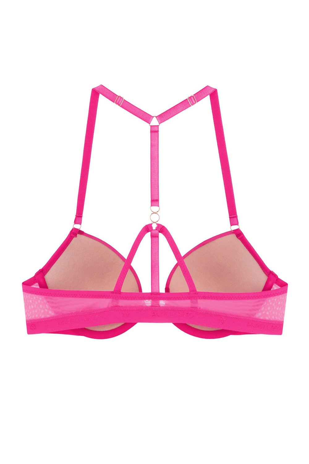 Бюстгальтер пуш-ап з сердечками 8185-019 fuchsia