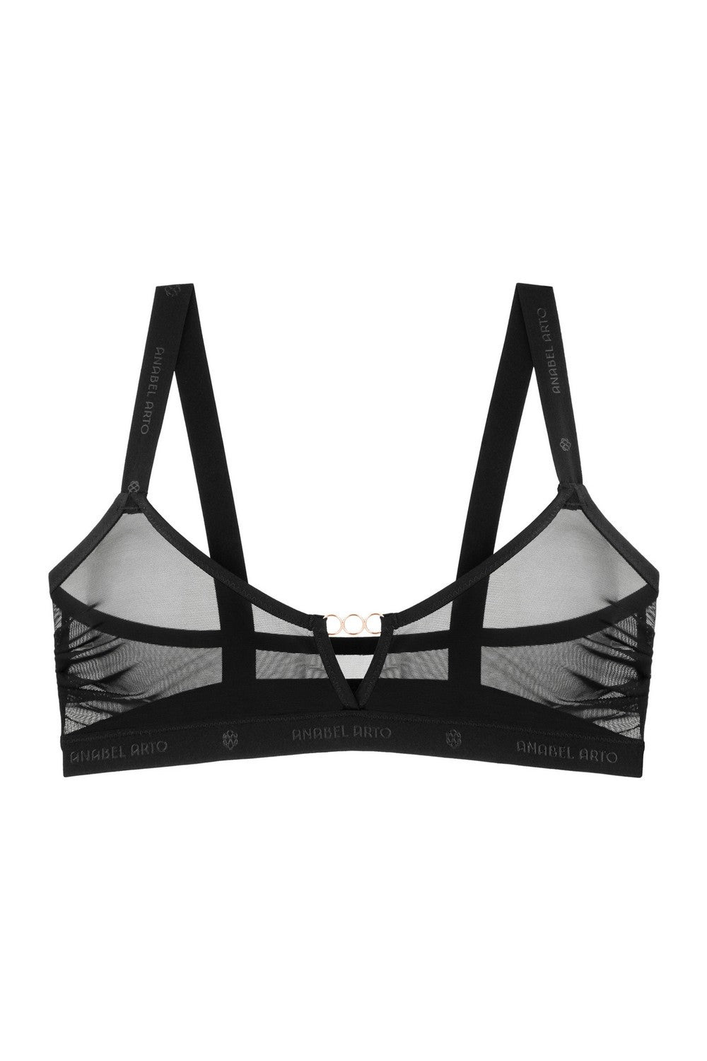 Бра-топ из микросетки 8185-048 black