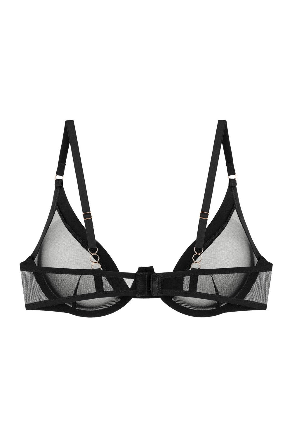 Мягкий бюстгальтер из микросетки 8185-057 black