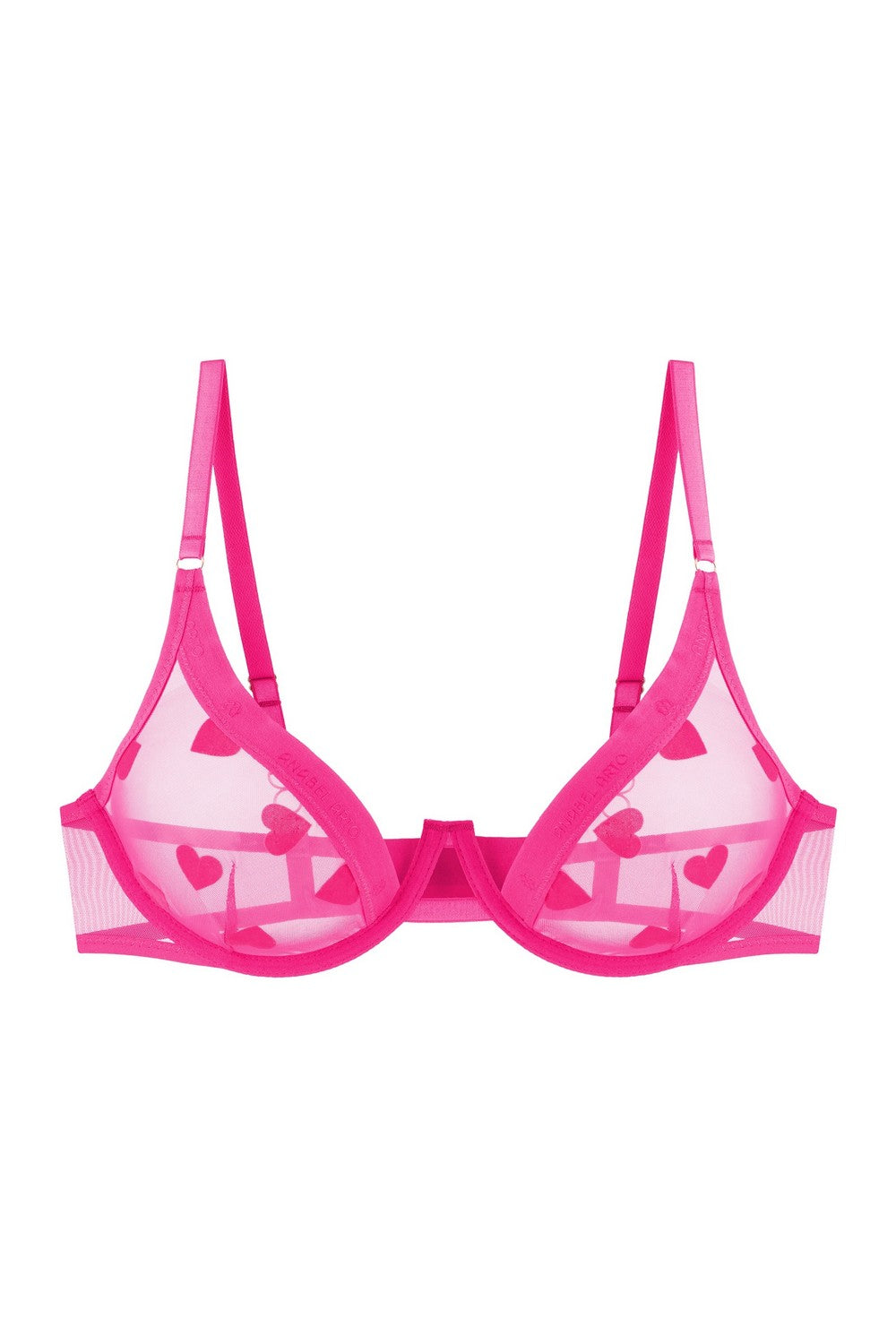 Мягкий бюстгальтер из микросетки 8185-057 fuchsia