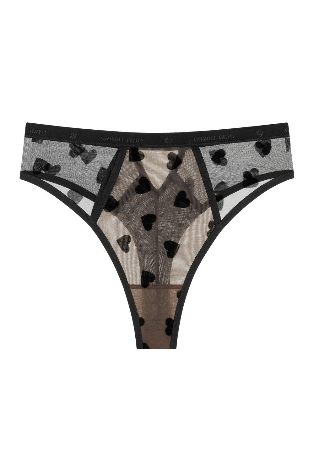 Высокие трусики стринги 8185-15 black