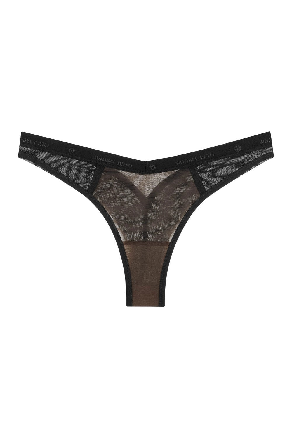 Трусики бразиліана з мікросітки 8185-20 black
