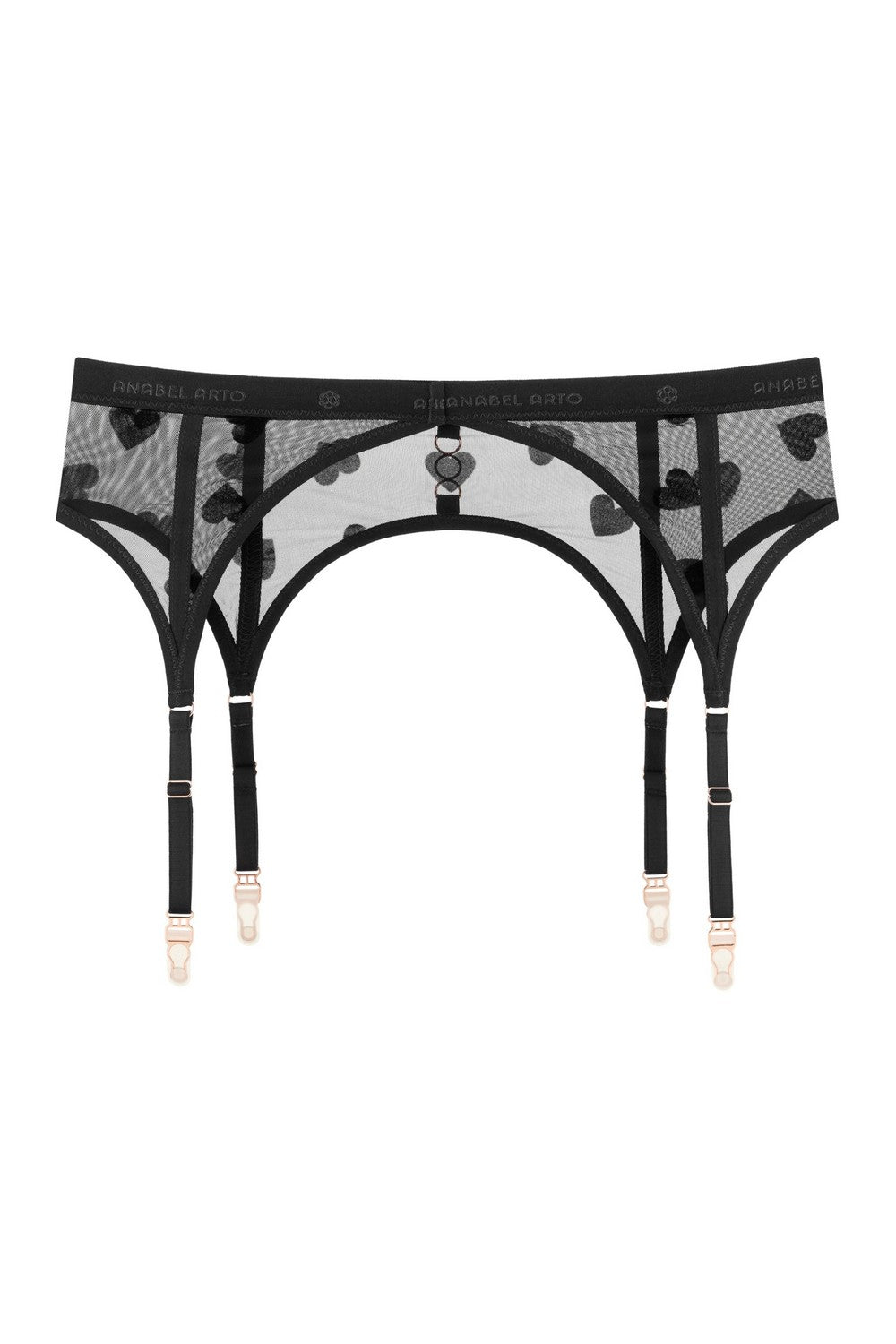 Пояс для панчіх з мікросітки 8185-50 black