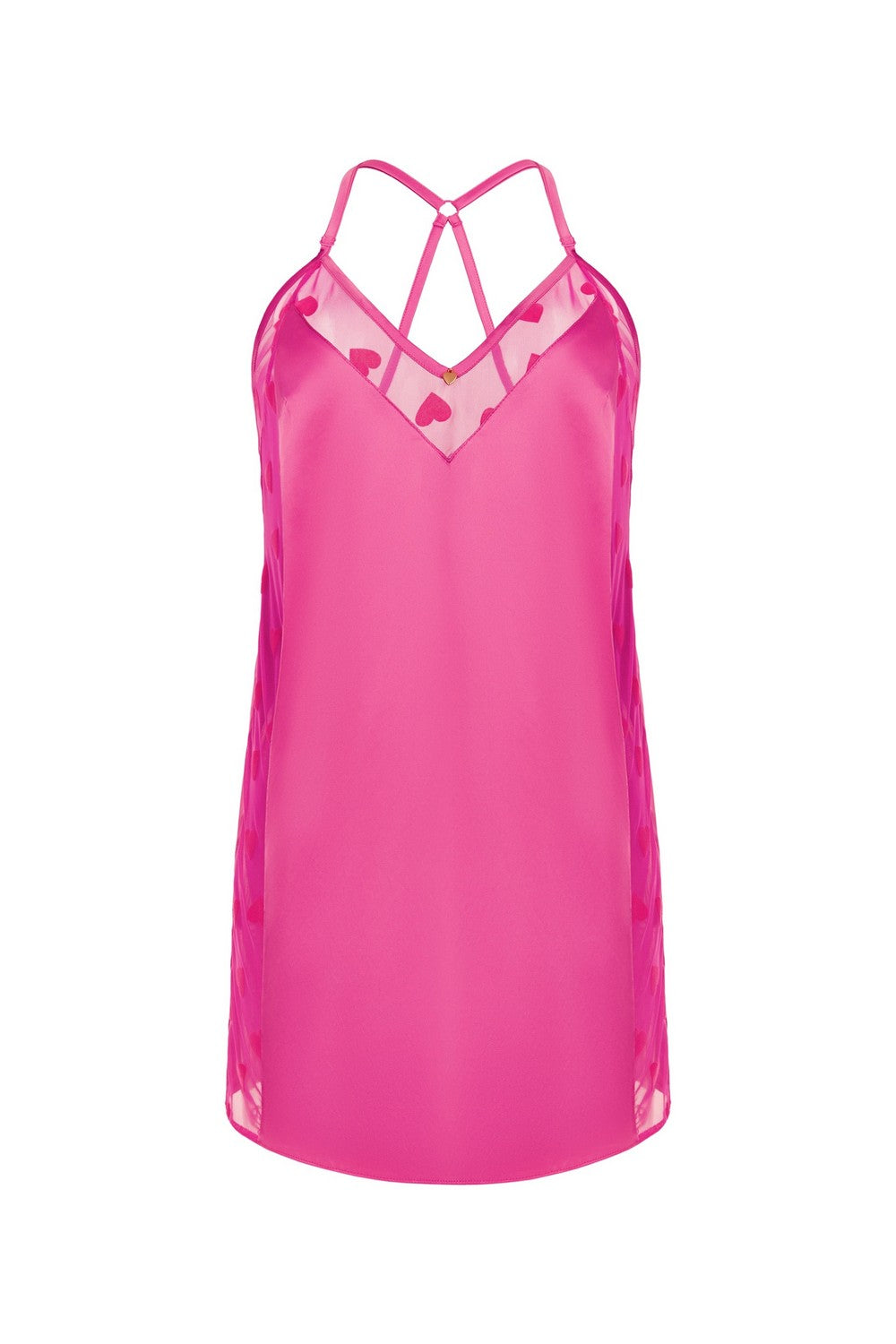 Нічна сорочка із сатину 8185-6026 fuchsia