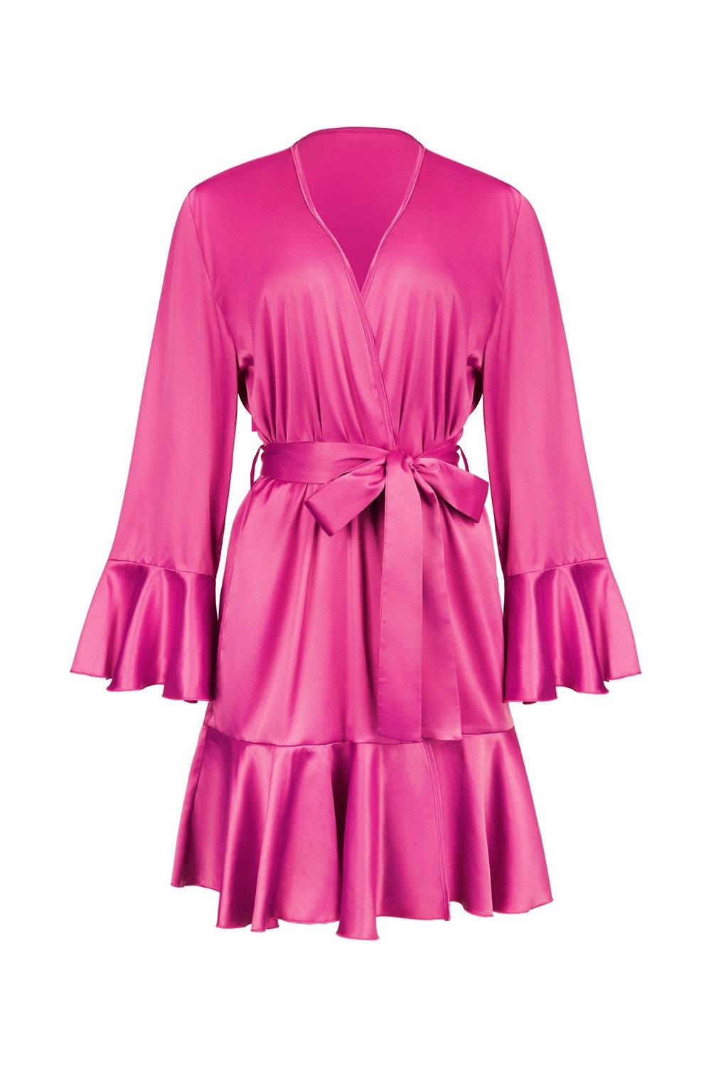 Халат с воланами 8185-6720 fuchsia