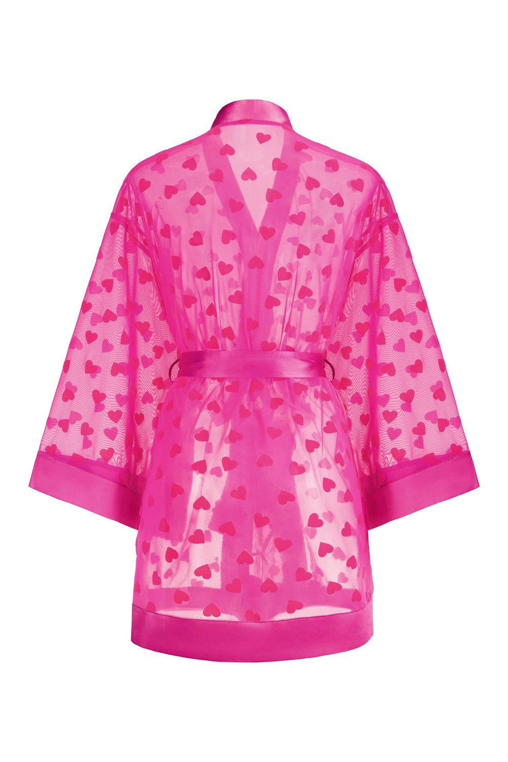 Халат-кимоно из микросетки 8185-6773 fuchsia