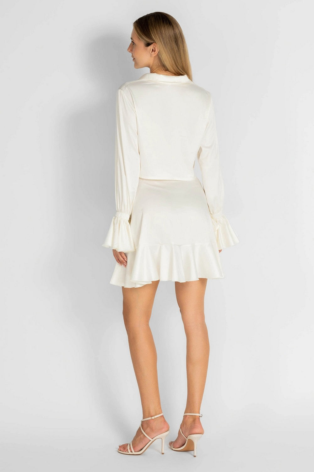 Домашній комплект зі спідницею 8185-6837 champagne