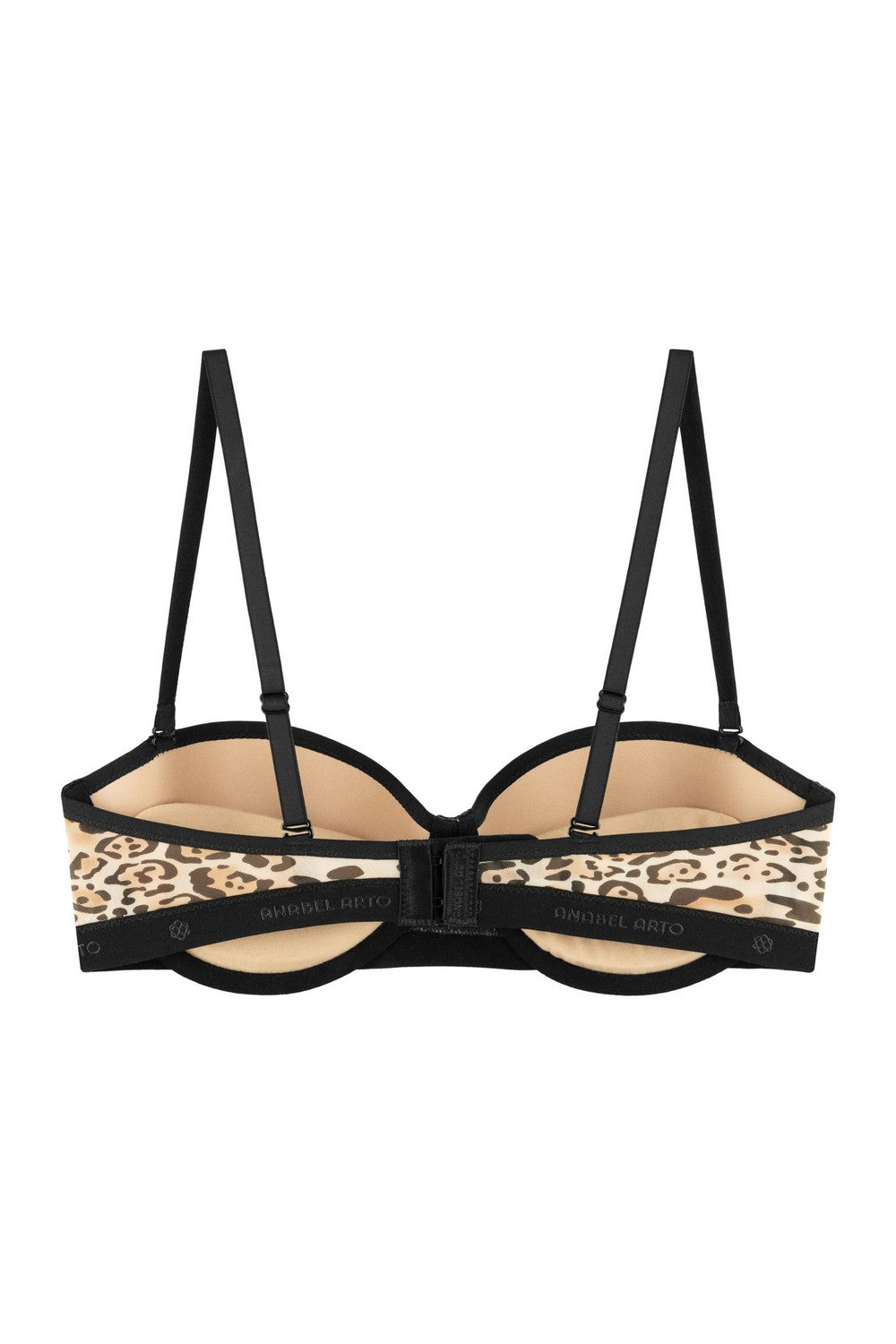 Бюстгальтер балконет з принтом 8186-016 brown