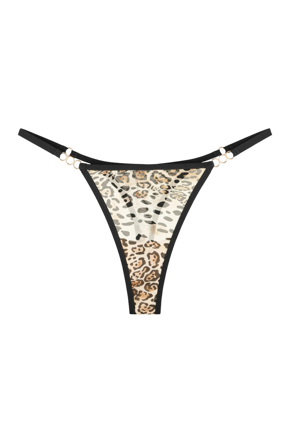 Трусики тринг с принтом 8186-10 brown