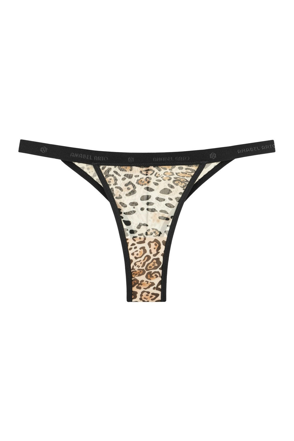 Трусики тринг из микросетки 8186-21 brown